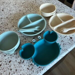 Silicone Suction Baby / Toddler Feeding Sets